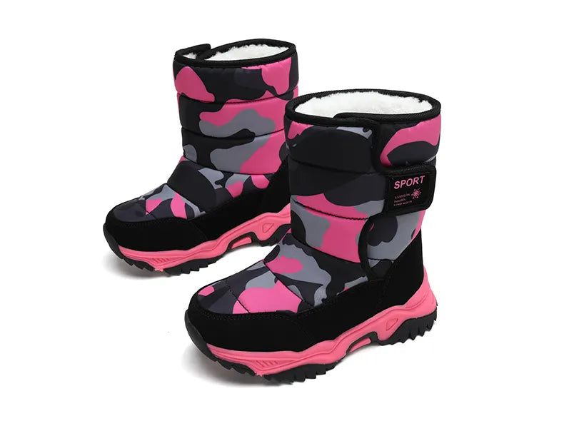 Waterproof Plush Children's Winter Boots