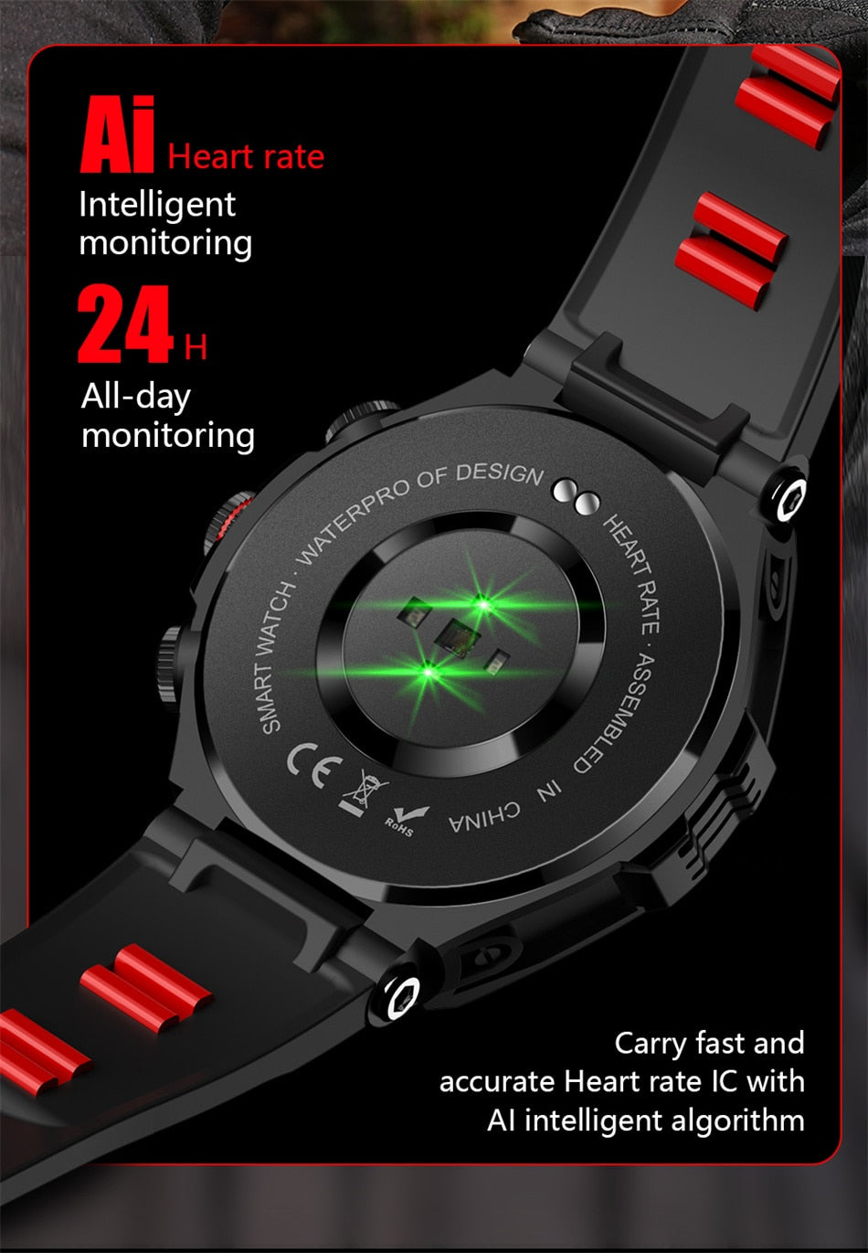 AMOLED Full Touch Screen Smart Watch