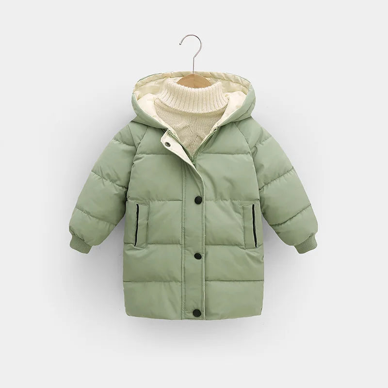 Children's Down Winter Jackets with Hood