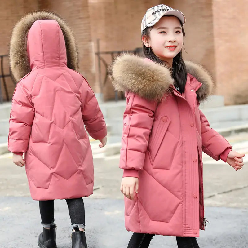 Winter Warm Hooded Jacket for Girls