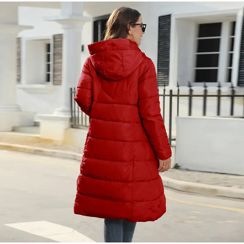 Women's Medium Long Down Winter Coat