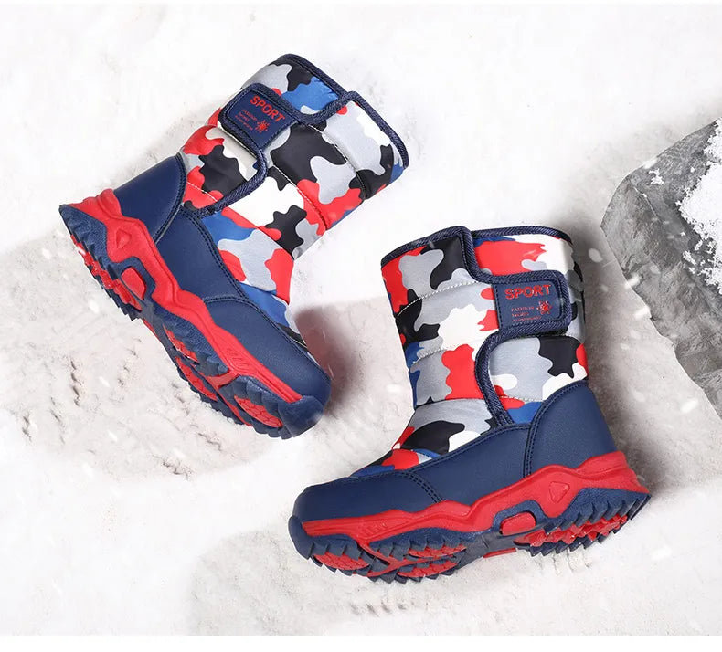 Waterproof Plush Children's Winter Boots