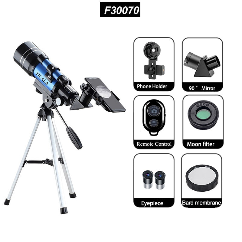 Professional Astronomical Telescope 150 Times Zoom HD - littleblackbears