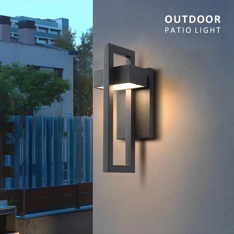 Geometric Outdoor Waterproof  Decorative Wall Light