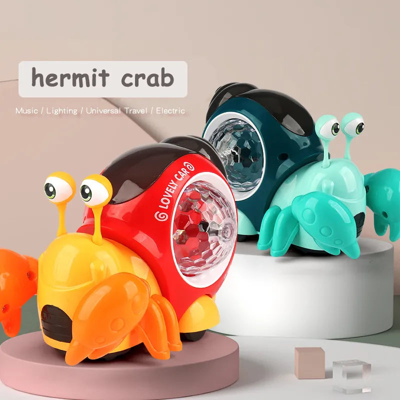 Children's Toy Crawling Dancing Electronic Crab with Music that Glows