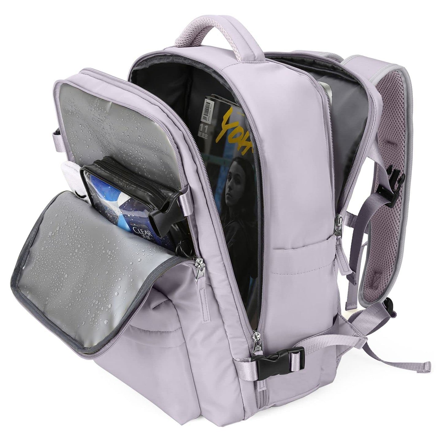 Lightweight Large Capacity Travel Backpack with USB Charging