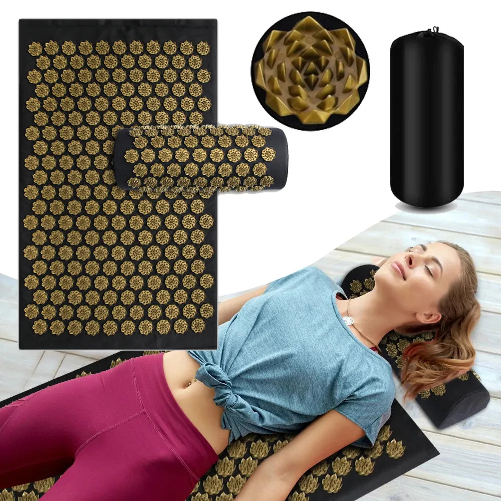 Yoga Mat Cushion & Pillow Sensi Massage Body Needles