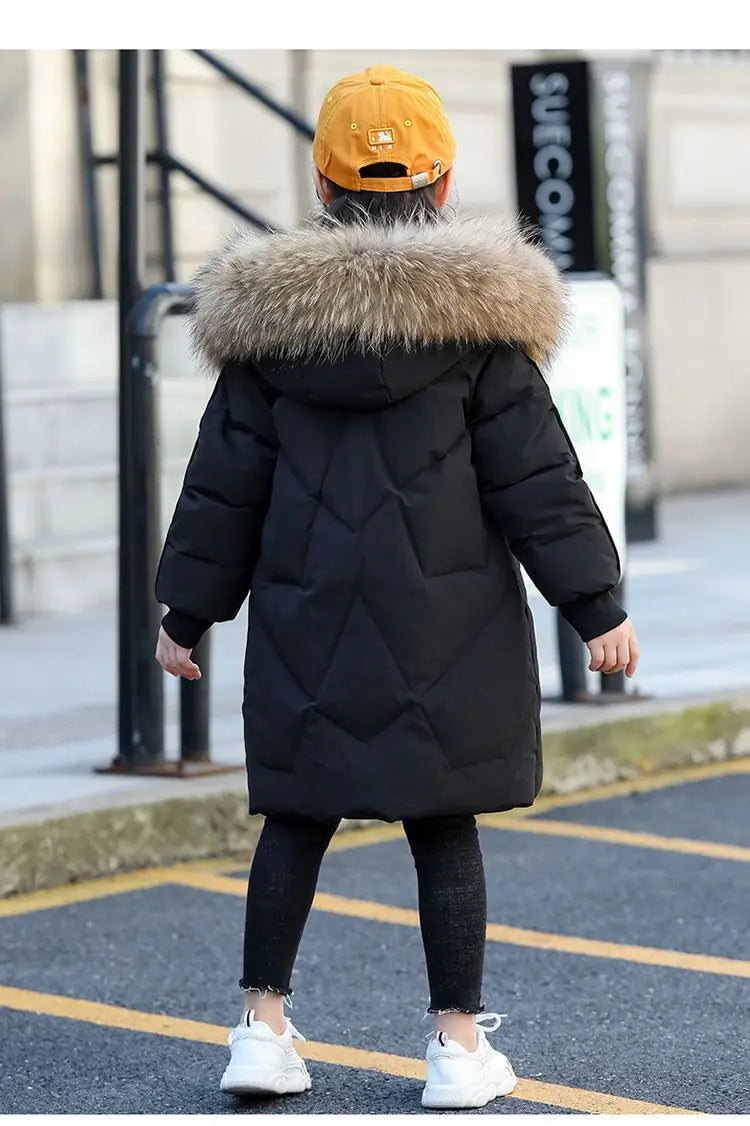 Winter Warm Hooded Jacket for Girls