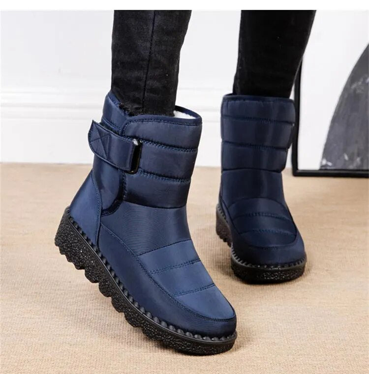 Women's Plush Lined Non Slip Waterproof Winter Snow Boots