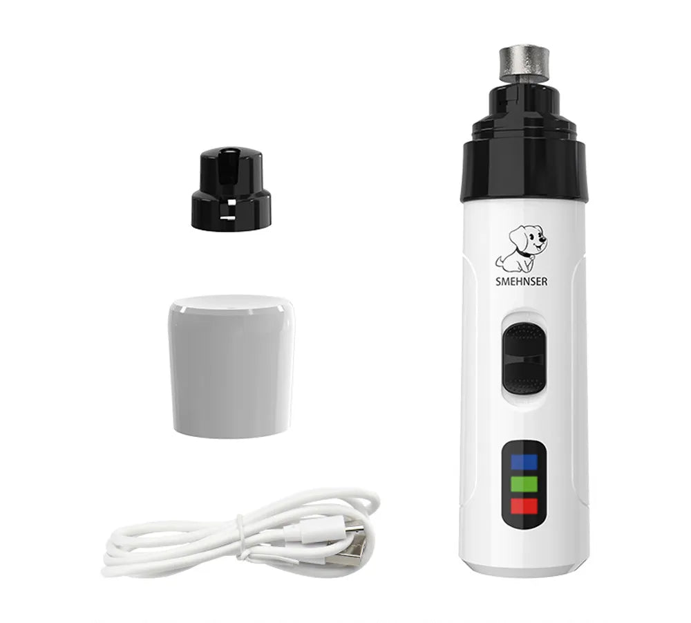 New Rechargeable Electric Nail Trimmer Grinder for Dogs & Cats