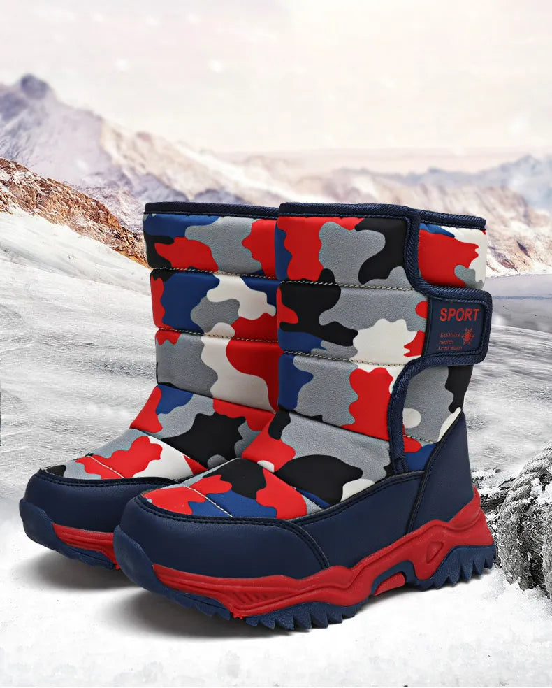 Waterproof Plush Children's Winter Boots