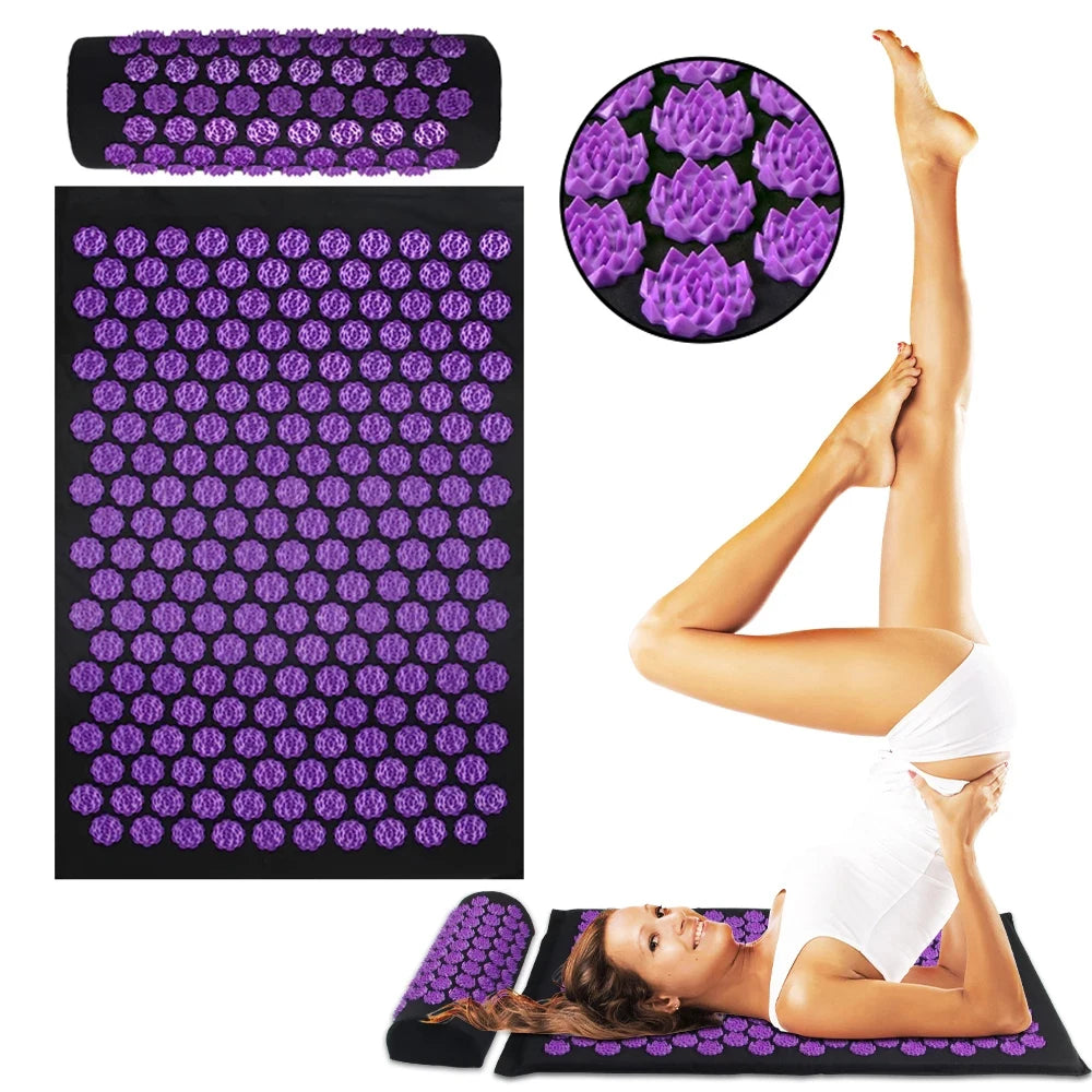 Yoga Mat Cushion & Pillow Sensi Massage Body Needles