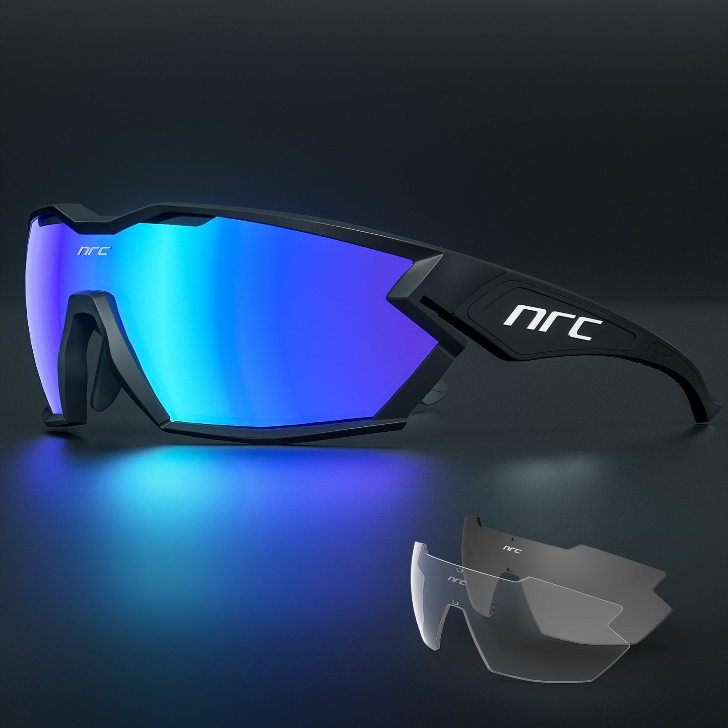 2023 NRC P-Ride Photochromic Cycling Glasses man Mountain Bike - littleblackbears