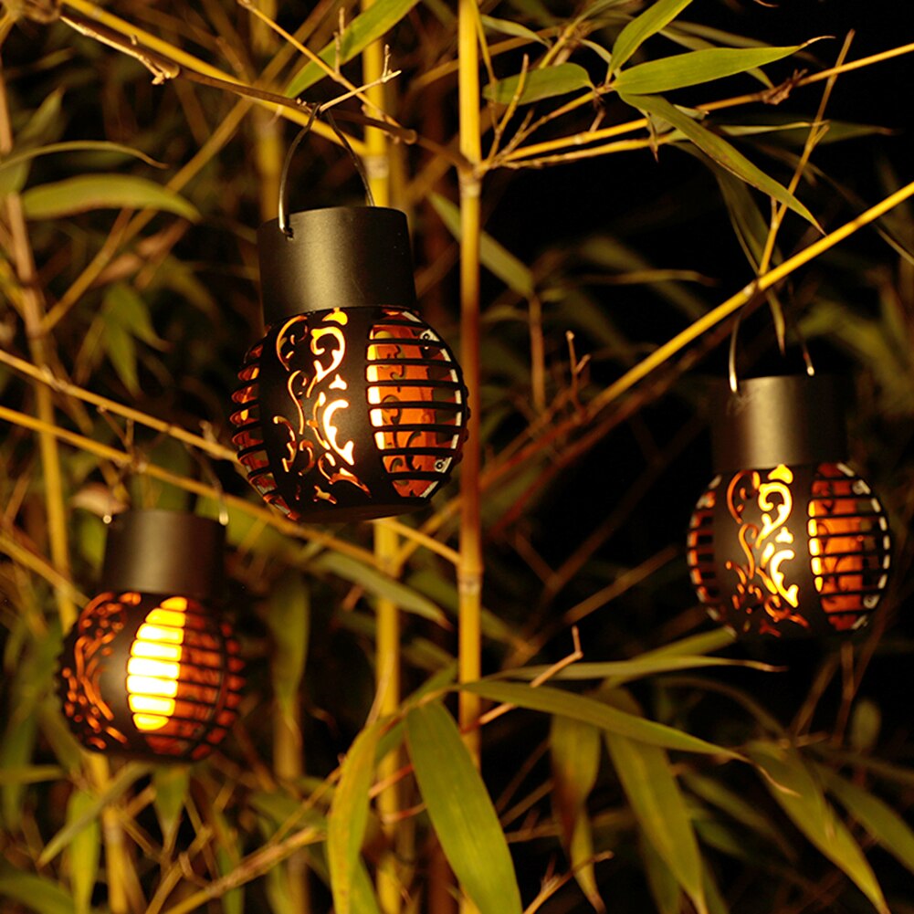 1/2/4 pcs Solar Flame Light Garden Lights