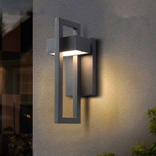 Geometric Outdoor Waterproof  Decorative Wall Light