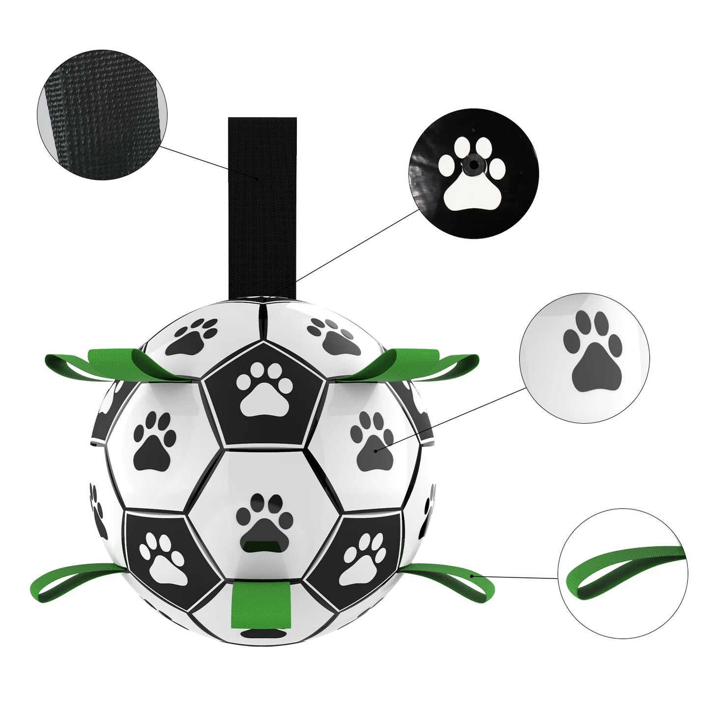 Durable Interactive Dog Pet Toy Ball with Pump