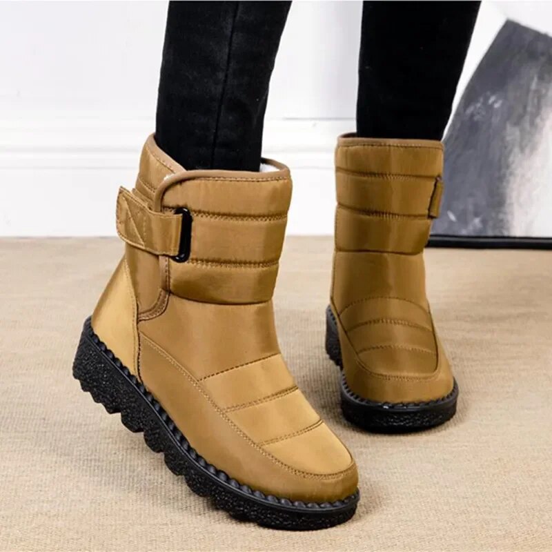 Women's Plush Lined Non Slip Waterproof Winter Snow Boots