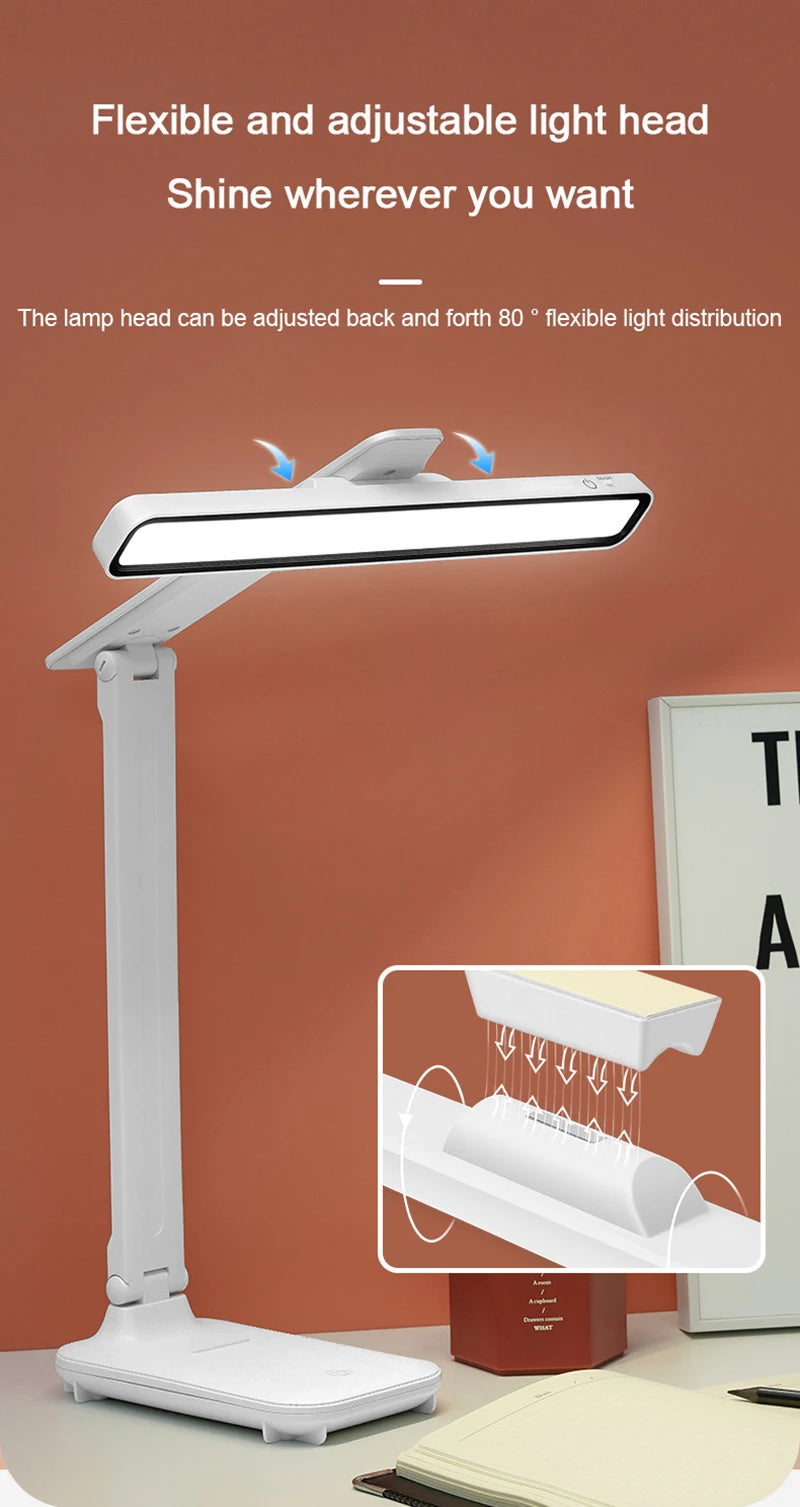 USB Rechargeable Hanging Magnetic Table Lamp for Desk or Bedroom