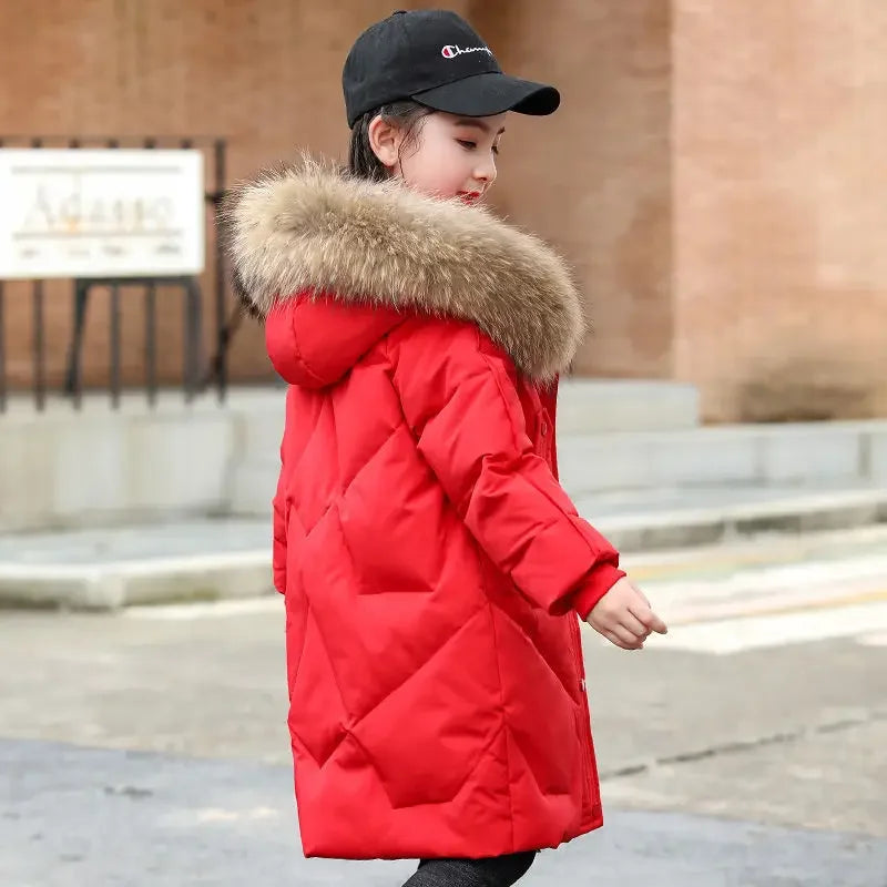 Winter Warm Hooded Jacket for Girls