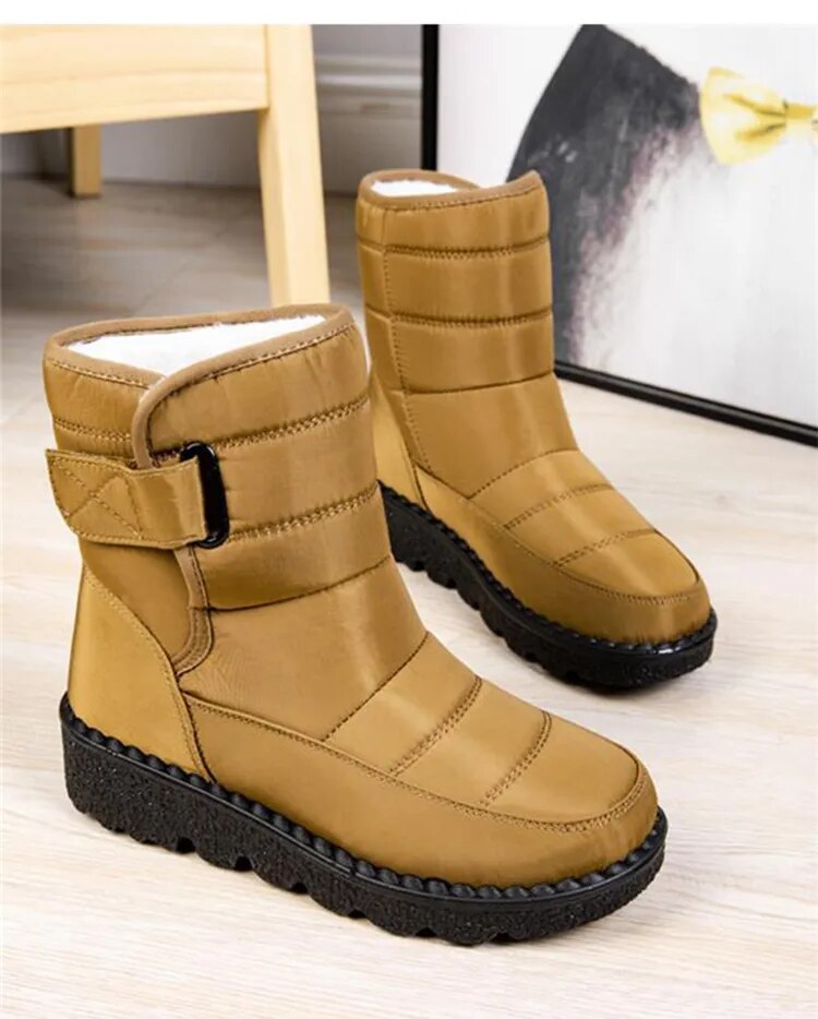 Women's Plush Lined Non Slip Waterproof Winter Snow Boots