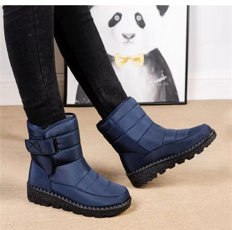 Women's Plush Lined Non Slip Waterproof Winter Snow Boots