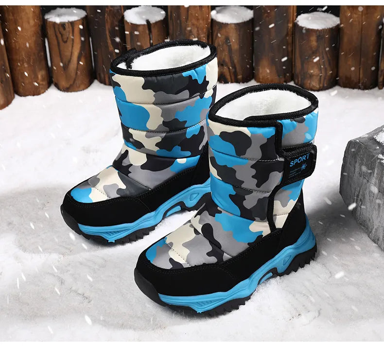 Waterproof Plush Children's Winter Boots