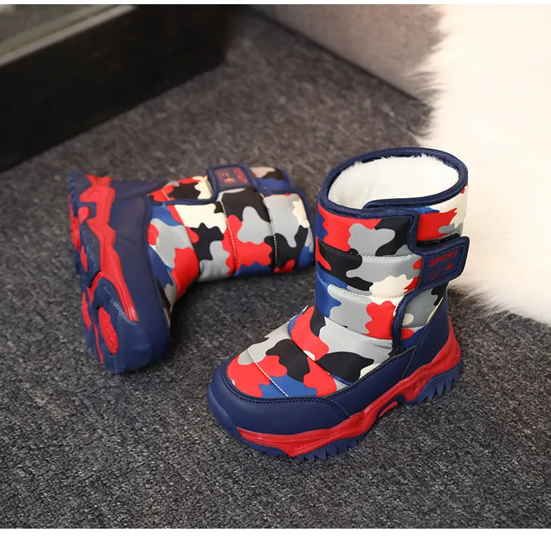 Waterproof Plush Children's Winter Boots