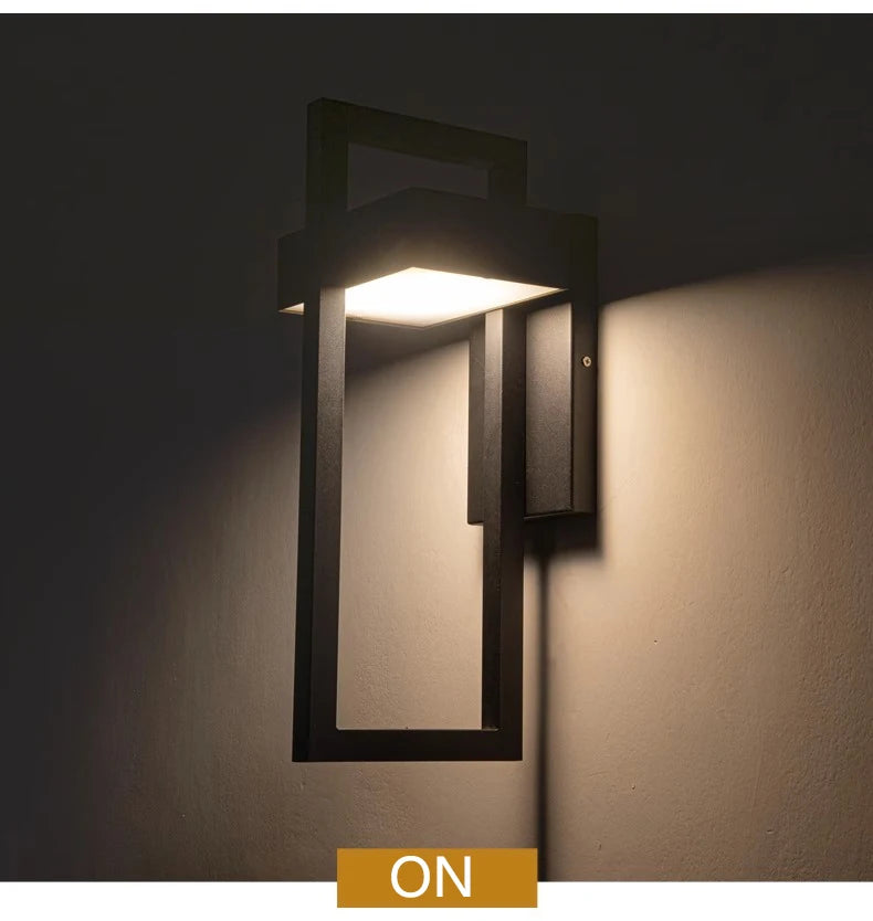 Geometric Outdoor Waterproof  Decorative Wall Light