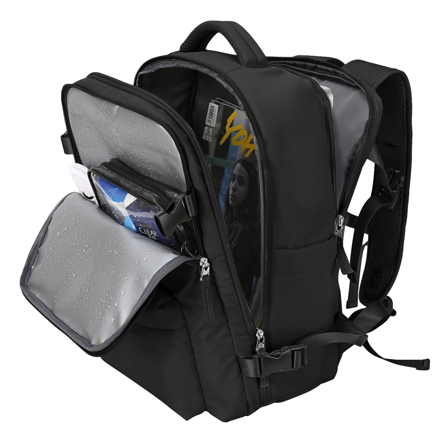 Lightweight Large Capacity Travel Backpack with USB Charging