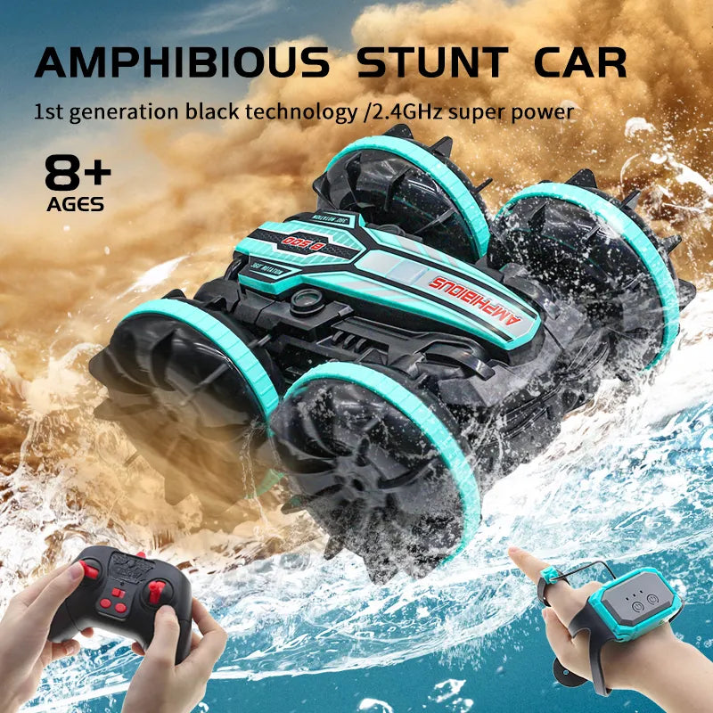 Remote Control Stunt Car Vehicle Double-sided Flip Driving for Children