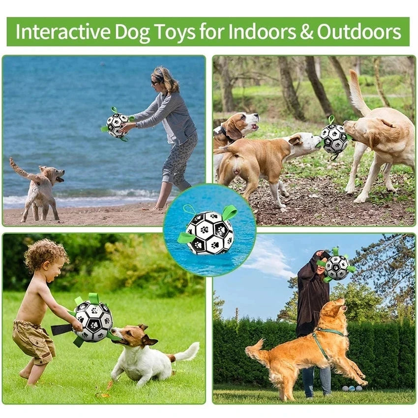 Durable Interactive Dog Pet Toy Ball with Pump