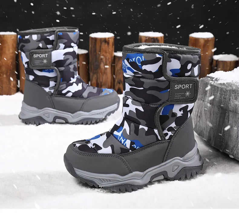 Waterproof Plush Children's Winter Boots