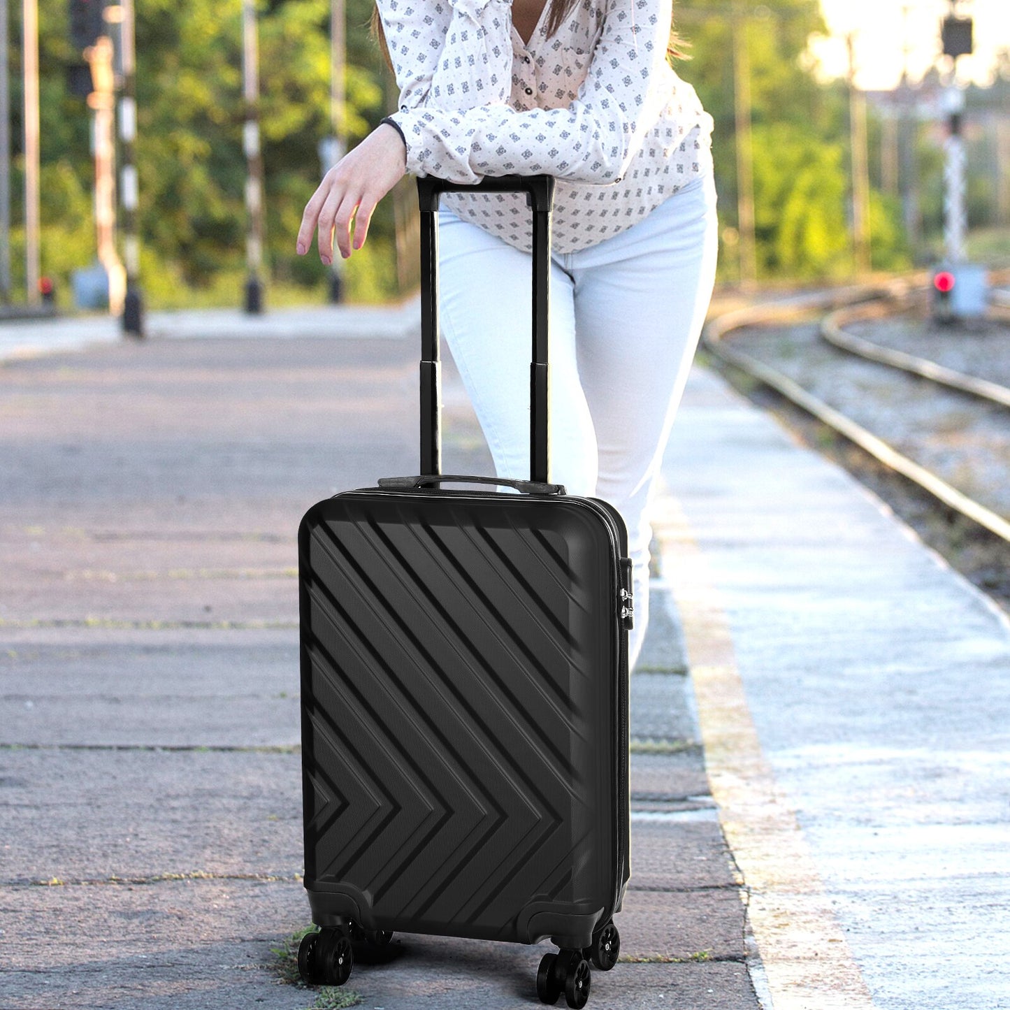 Small Boardable Boarding 20 inch Luggage With Spinner Wheels