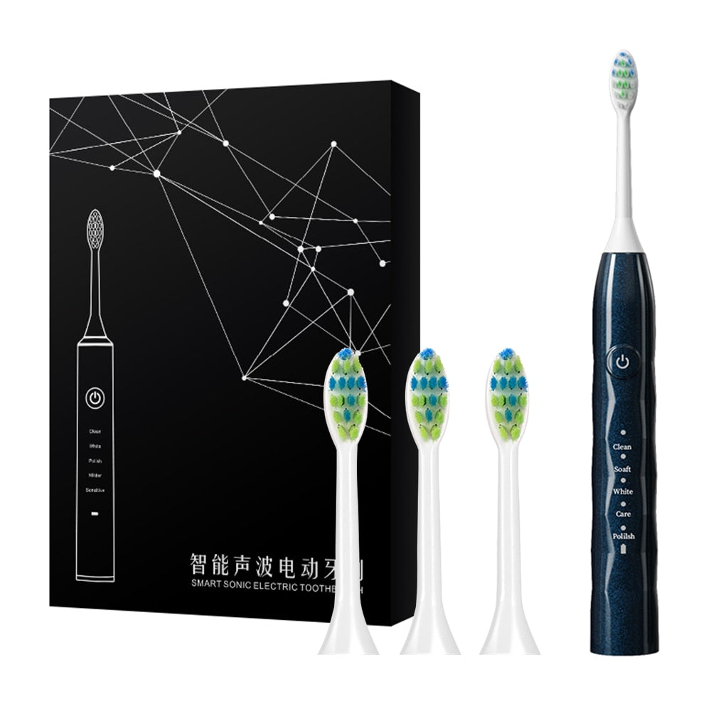 Smart Sonic Electric Toothbrush Ultrasound Teeth Whitening