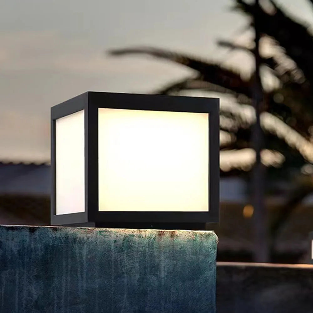 Decorative Solar Outdoor Waterproof Pillar Light