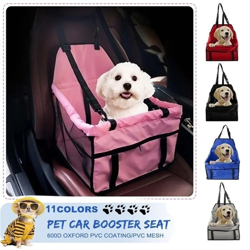 2 in 1Waterproof Oxford Pet Carriers Dog Car Seat Cover Folding Hammock Mat Carrying for Dogs Cats Transportin Safety Belt Cushi