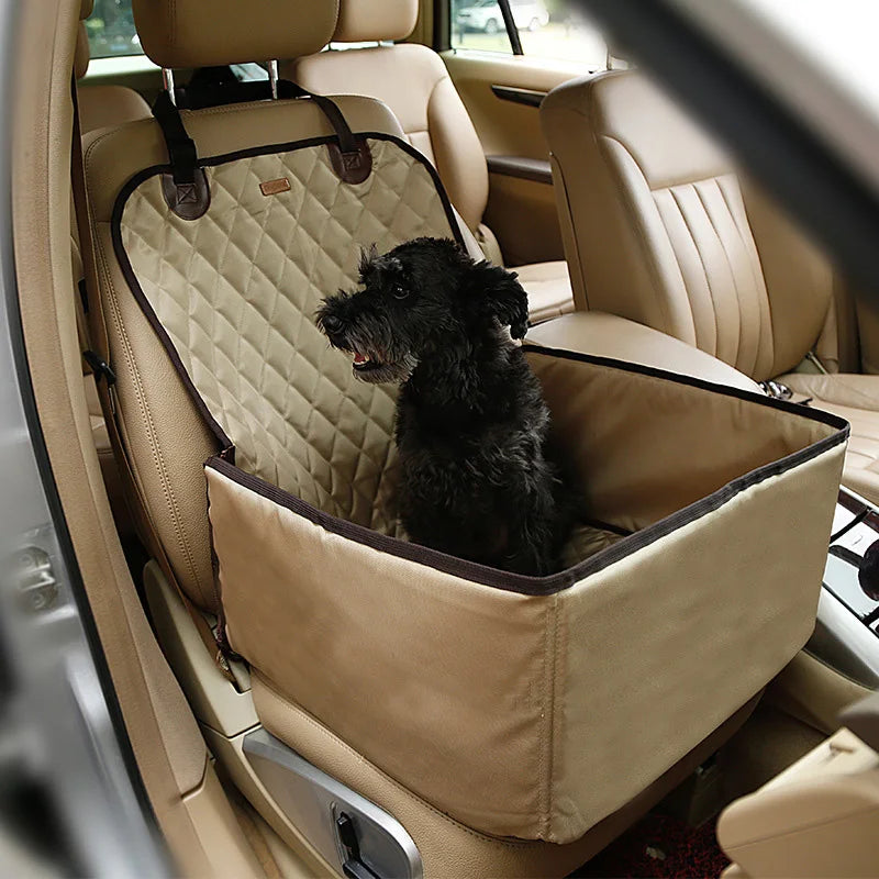 2 in 1Waterproof Oxford Pet Carriers Dog Car Seat Cover Folding Hammock Mat Carrying for Dogs Cats Transportin Safety Belt Cushi