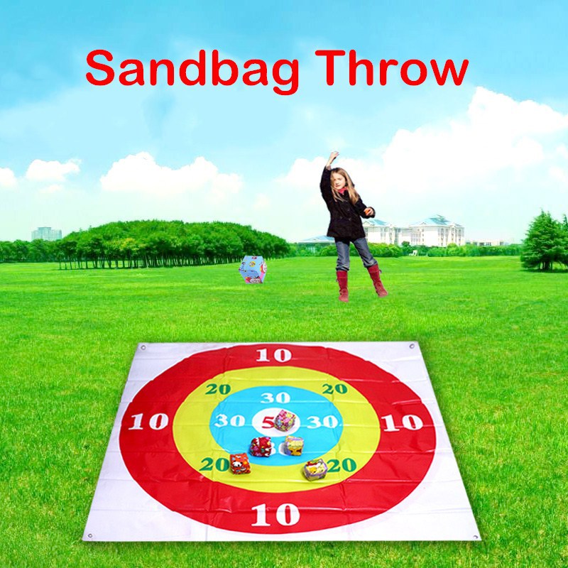 Sandbag Throwing Disc Game for Adults & Kids